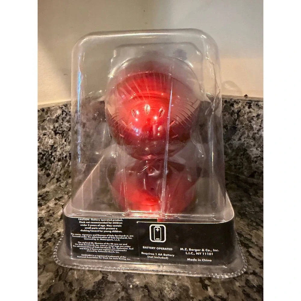 Dale Earnhardt Jr 8 Budweiser NASCAR Headlight Retro Alarm Clock Red New Sealed